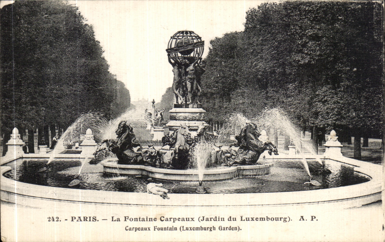 CPA Paris La Fontaine Carpeaux Jardin du Luxembourg