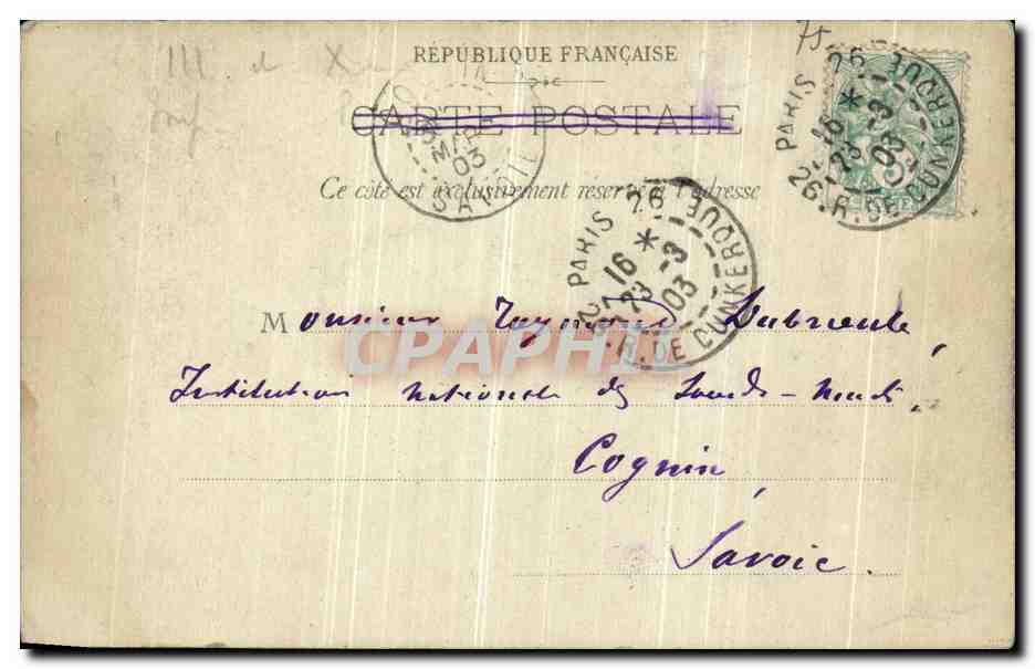 CPA Paris Boulevard Saint Martin et Saint Denis — Verso