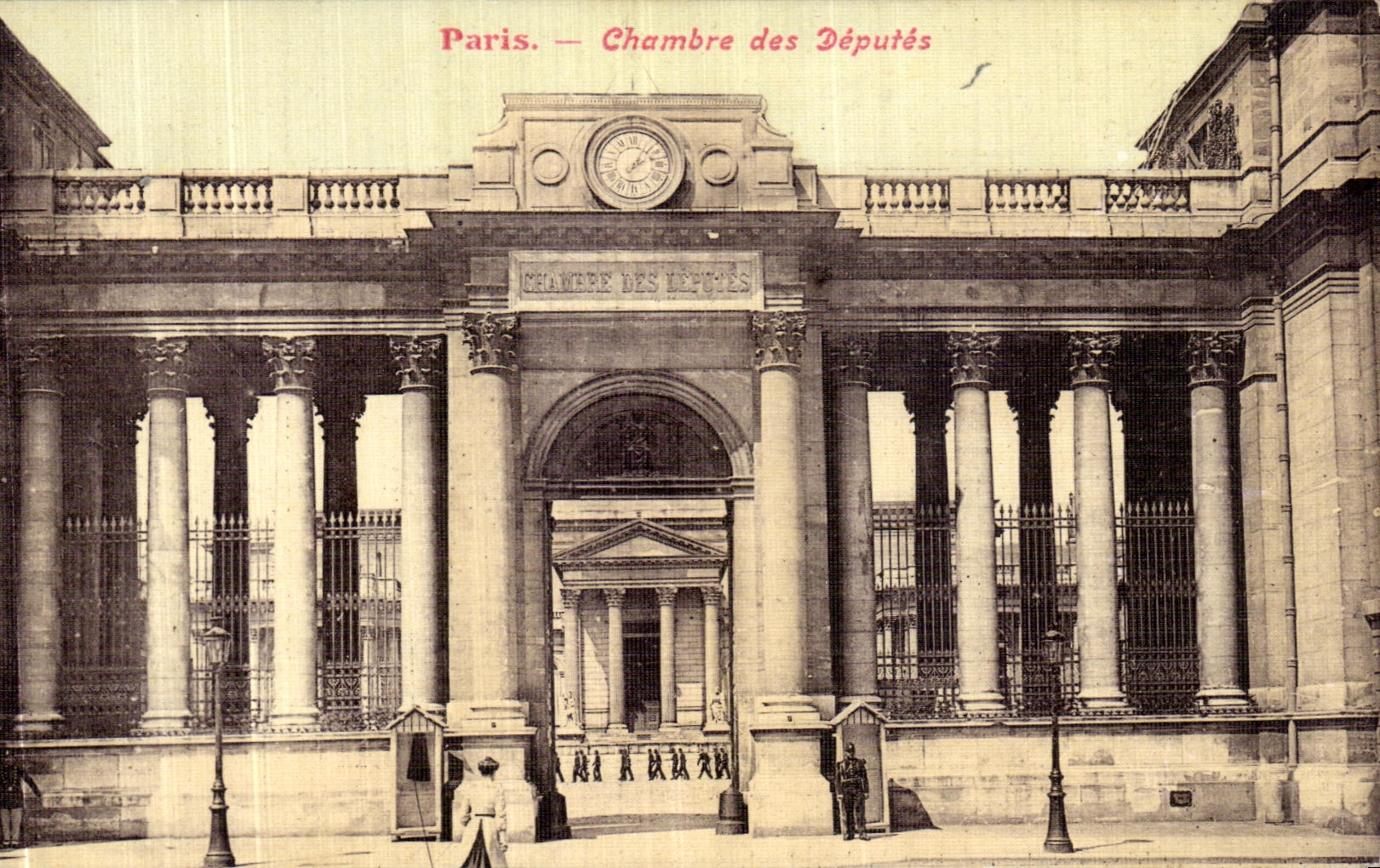 CPA Paris Chambre des Deputes carte toilee 