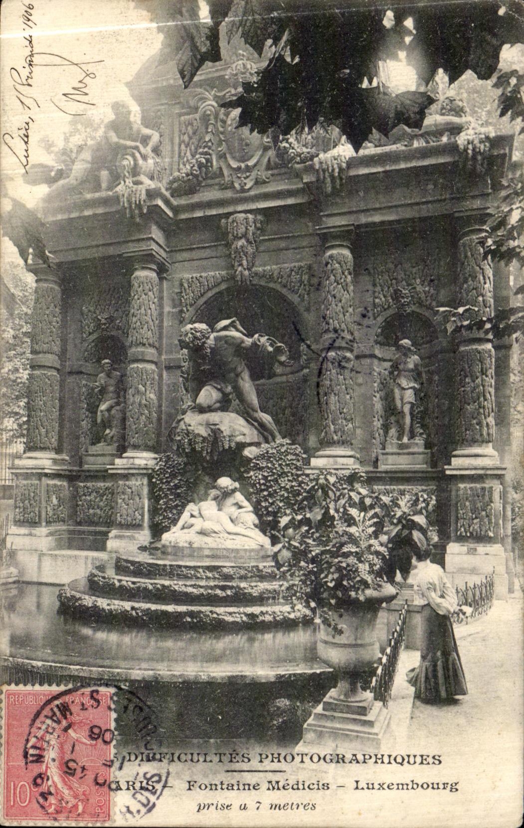 CPA Paris Fontaine Medicis Luxembourg