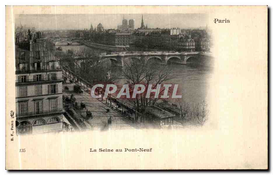 CPA Paris La Seine au Pont Neuf
