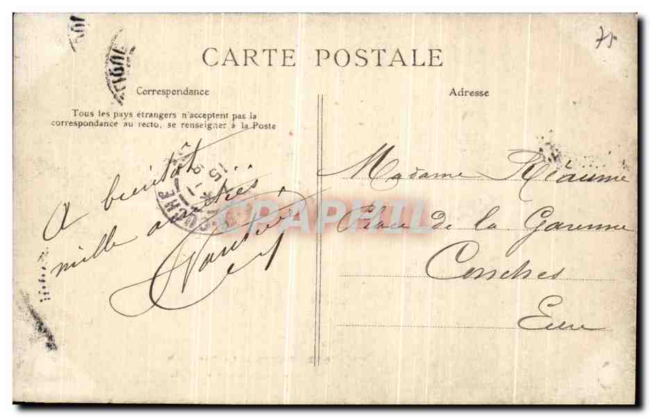 CPA Paris Le Ranelagh Enfants — Rückseite