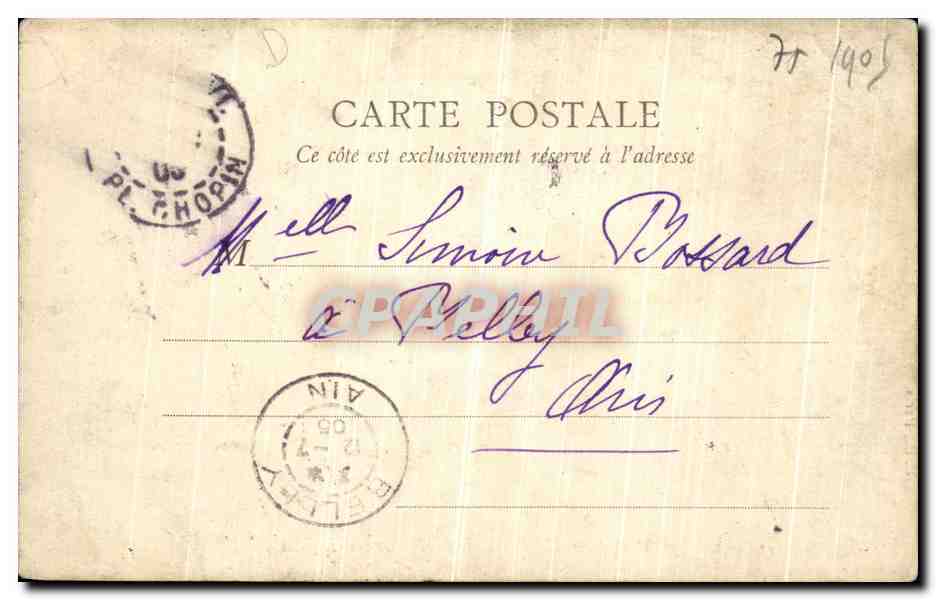 CPA Paris Eglise Saint Honore d Eylau — Rückseite
