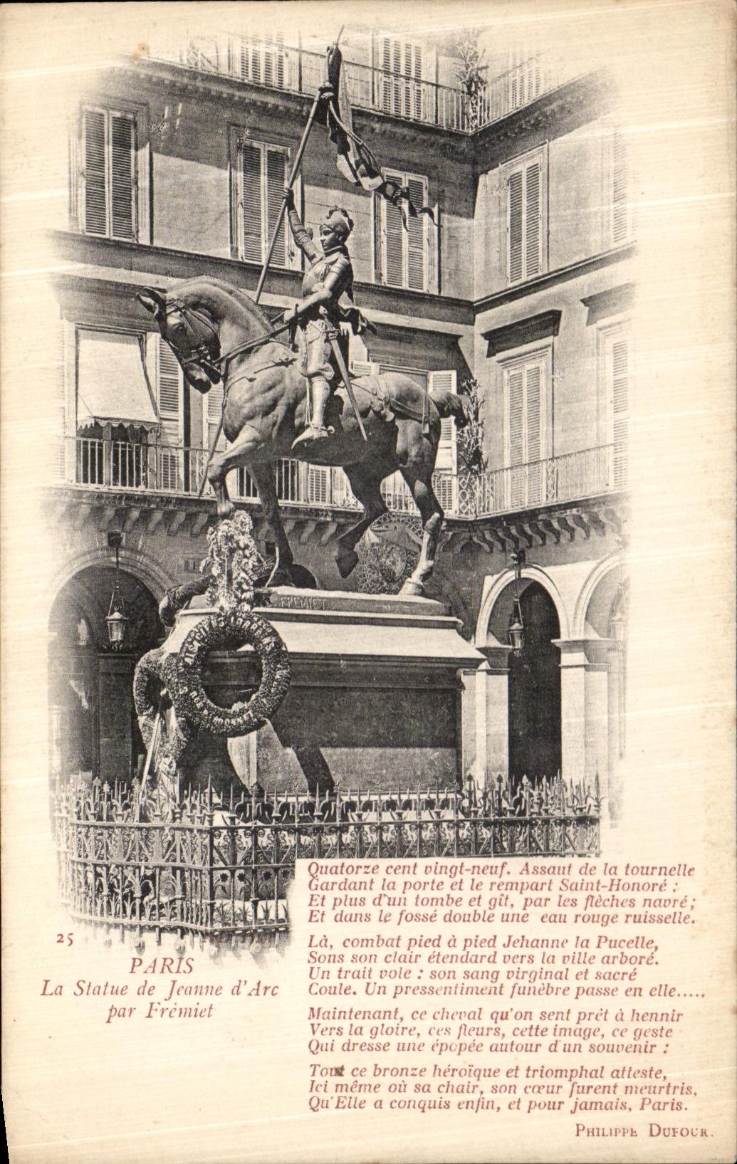 CPA Paris La Statue de Jeanne d Arc