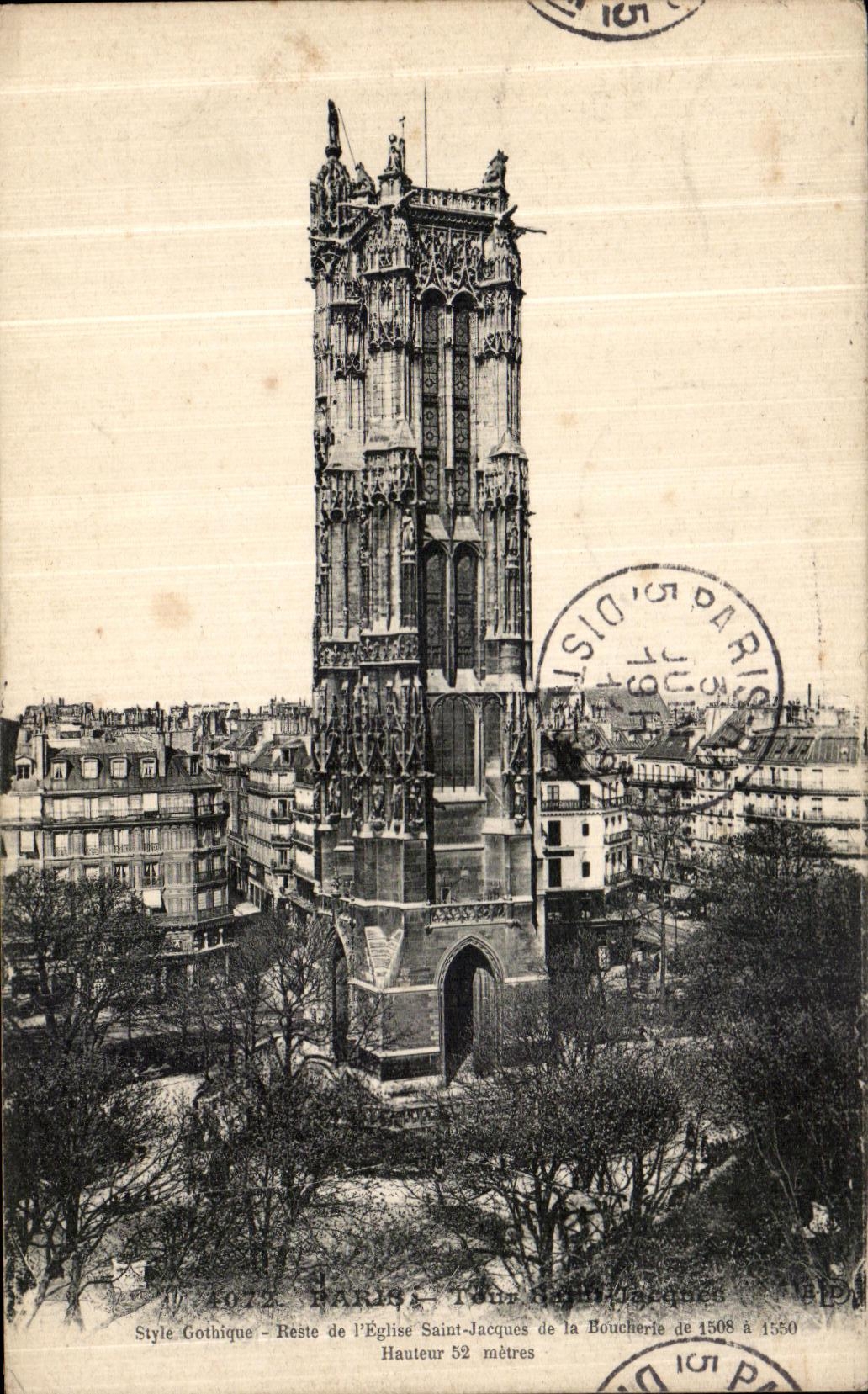 CPA Paris Eglise Saint Jacques 