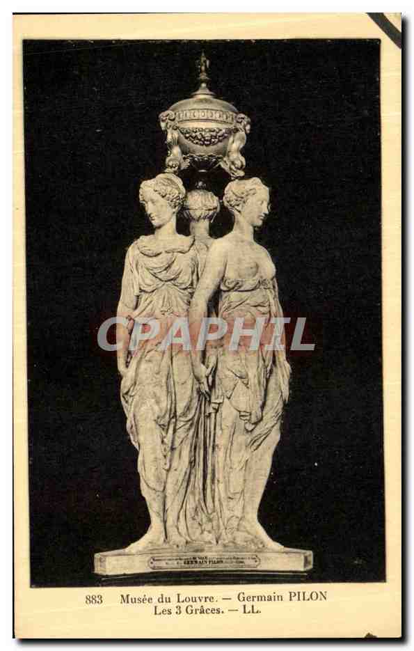 CPA Musee du Louvre Germain Pilon Les 3 graces
