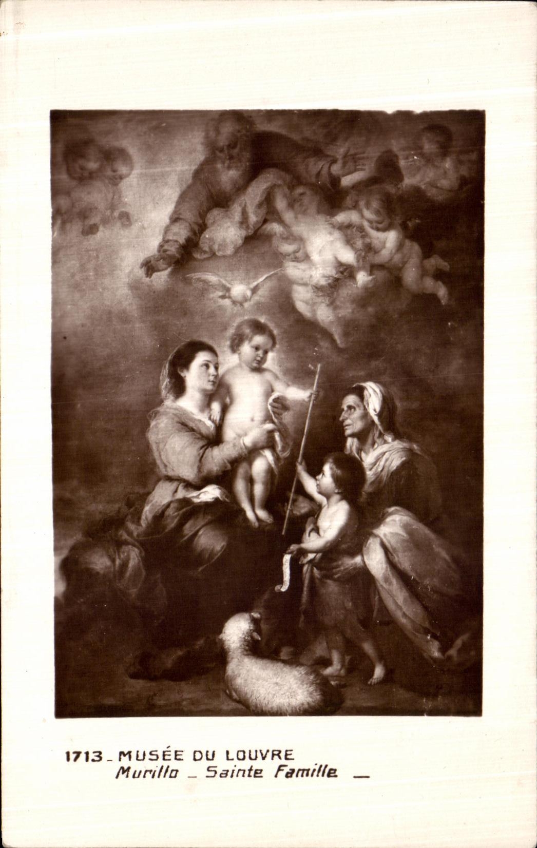 CPA Musee Du Louvre Murilla Sainte Famille