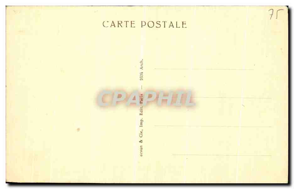 CPA Paris Goujon La fontaine Des Innocents — Verso