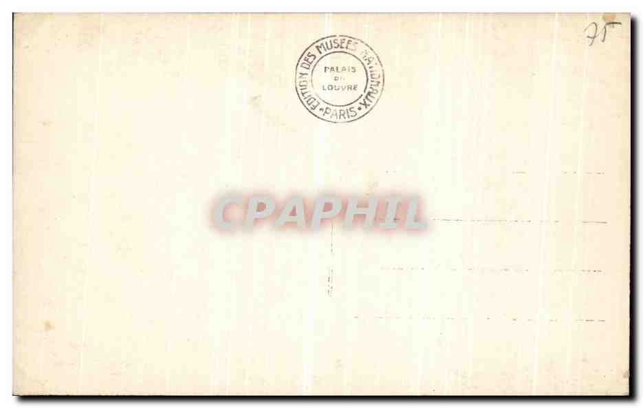CPA Musee Du Louvre Puget Milon de Crotone  — Rückseite