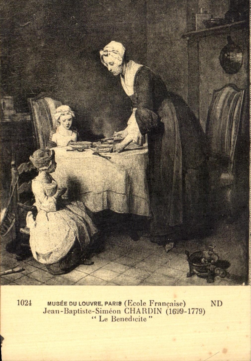 CPA Musee Du Louvre Paris jean Baptistste Simeon Chardin Le Benedicite