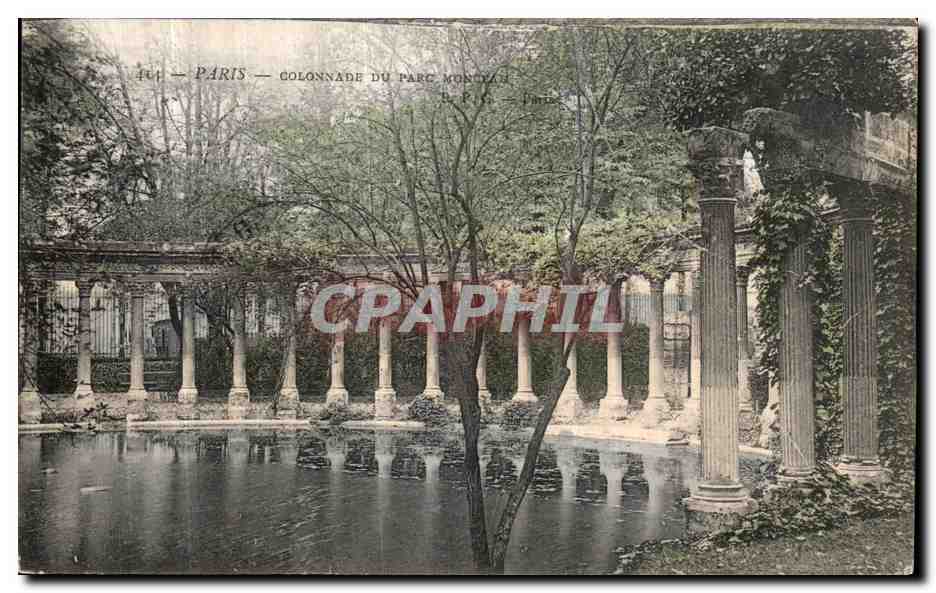CPA Paris Colonnade du parc Monceau
