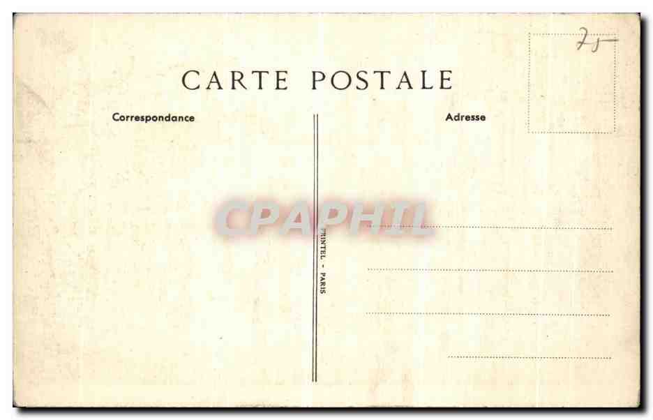 CPA Caisee D Epargne De Prevoyance de Paris Caisse Centrale Rue Coq Heron Rue Du Louvre  — Verso