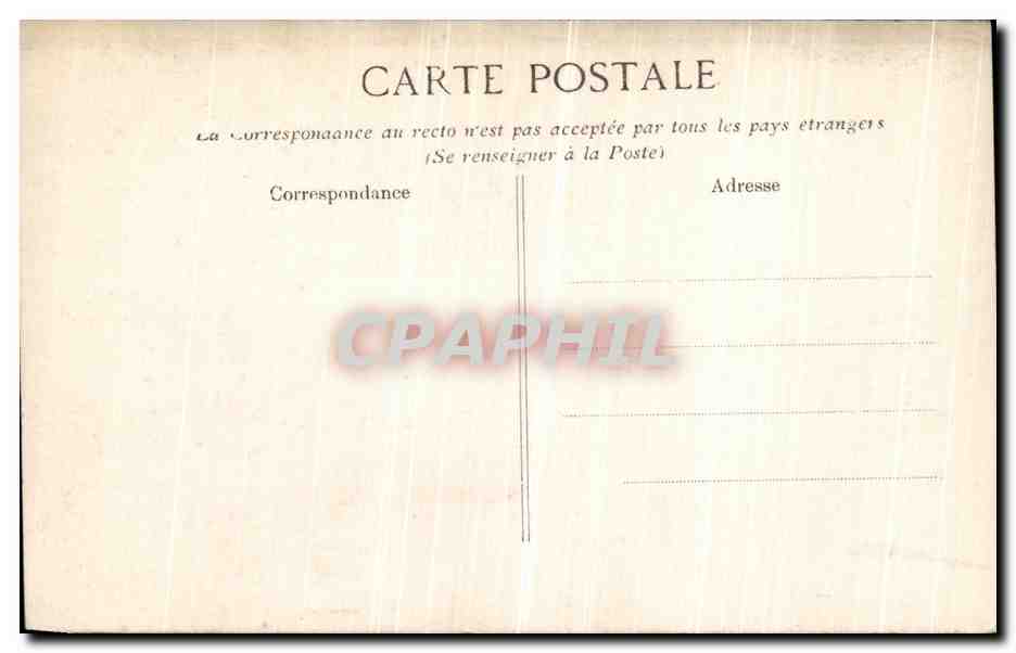 CPA Paris Esplanade des Invalides Janvier 1910 — Rückseite