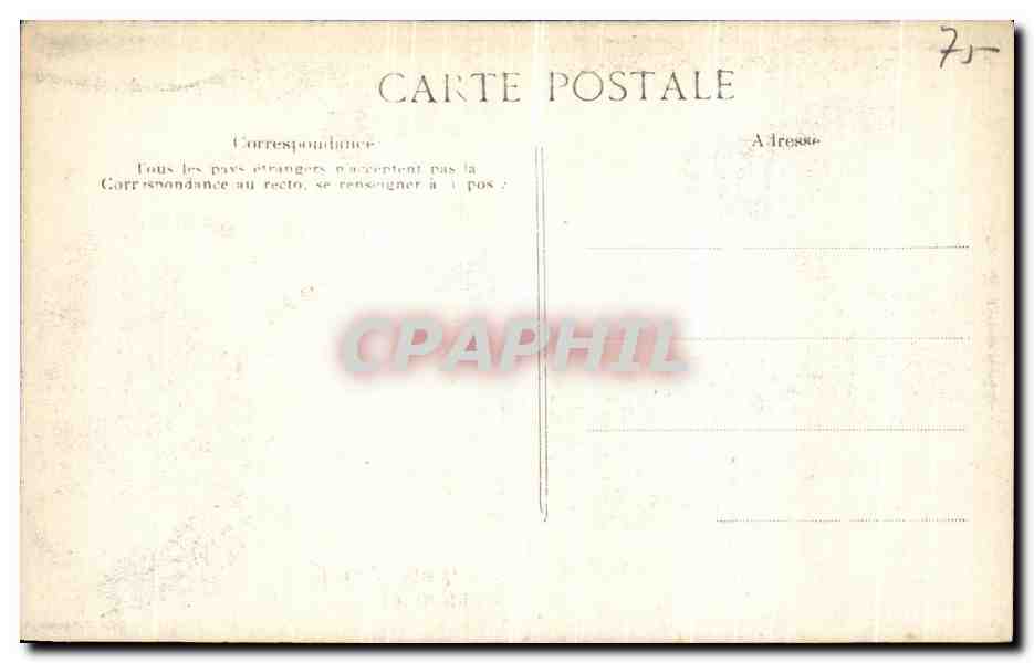 CPA Crue de La Seine Paris Rue de Lille — Rückseite
