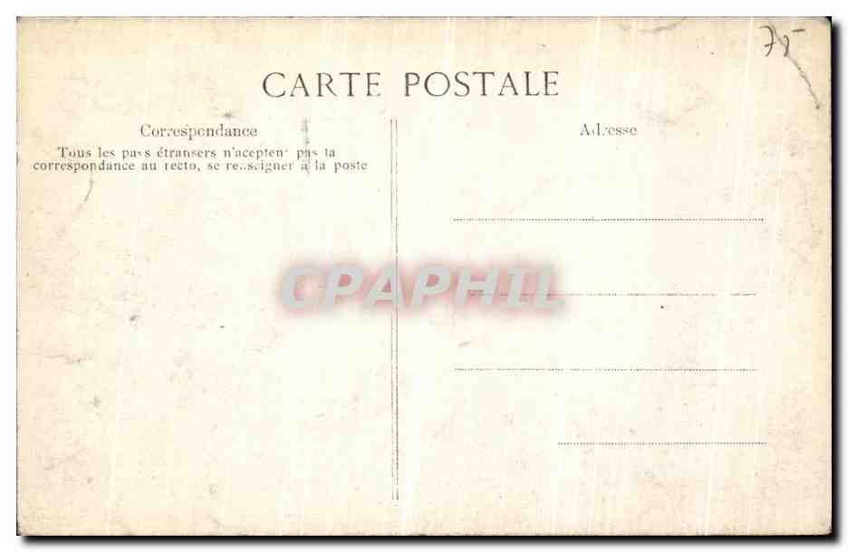 CPA Crue De La Seine Janvier Carrefour Voltaire — Rückseite