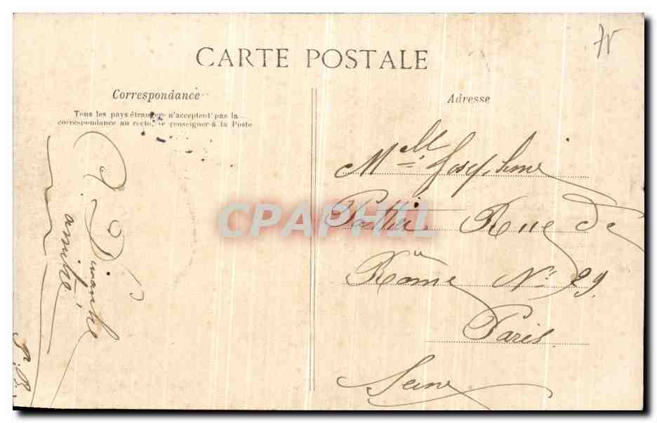 CPA Vues Stereoscopiques Julien Damoy Paris Boulevard Saint Martin — Rückseite