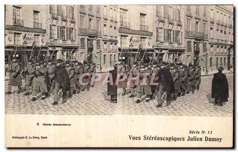 Garde descendante — Paris — Héliotypie E. Lo Doley, Série N° 11