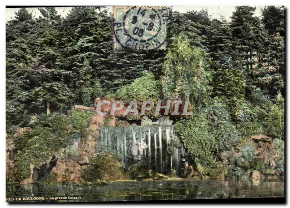 CPA Bois De Boulogne La Grande Cascade
