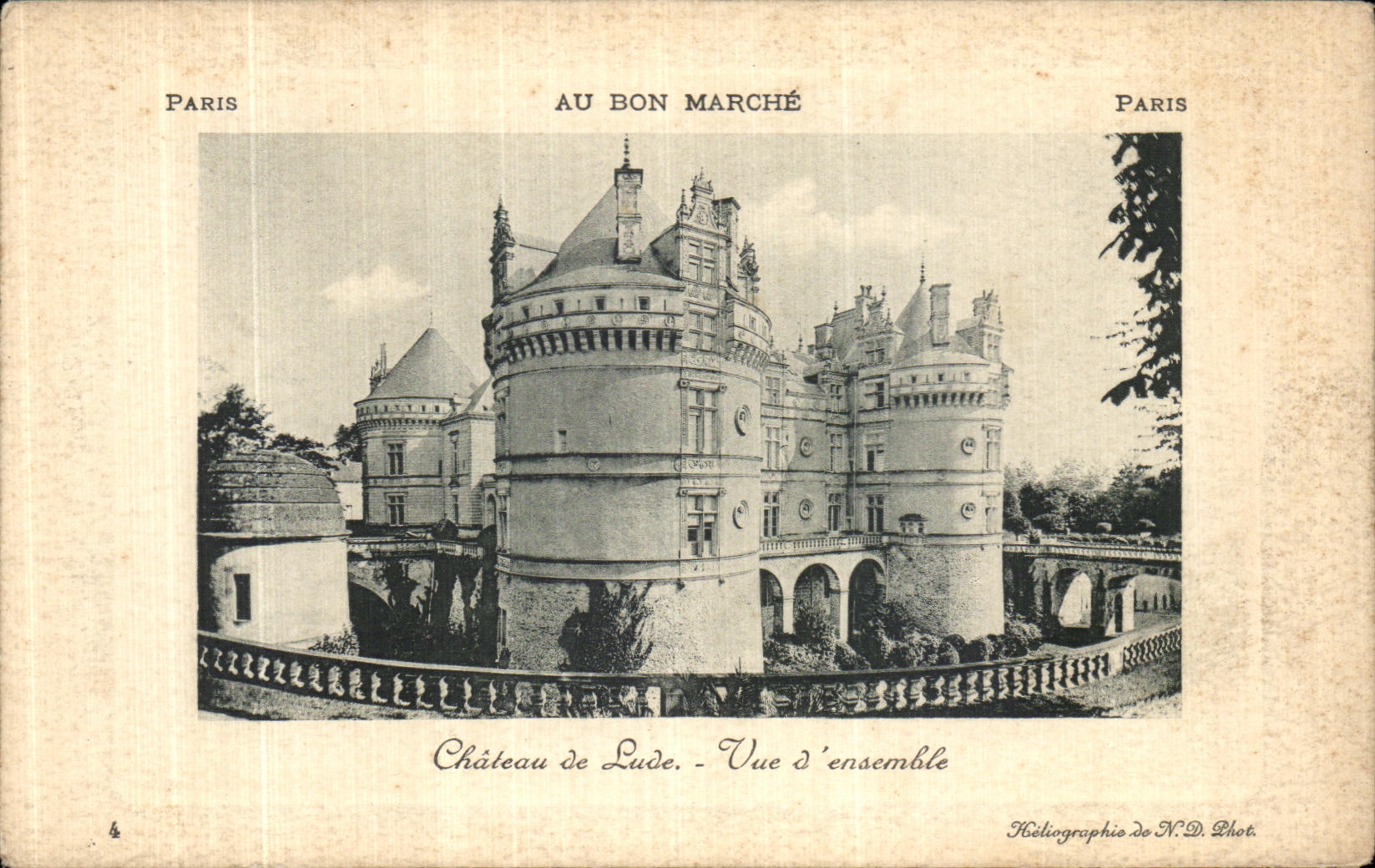 CPA Chateau de Lude Vue d ensemble 
