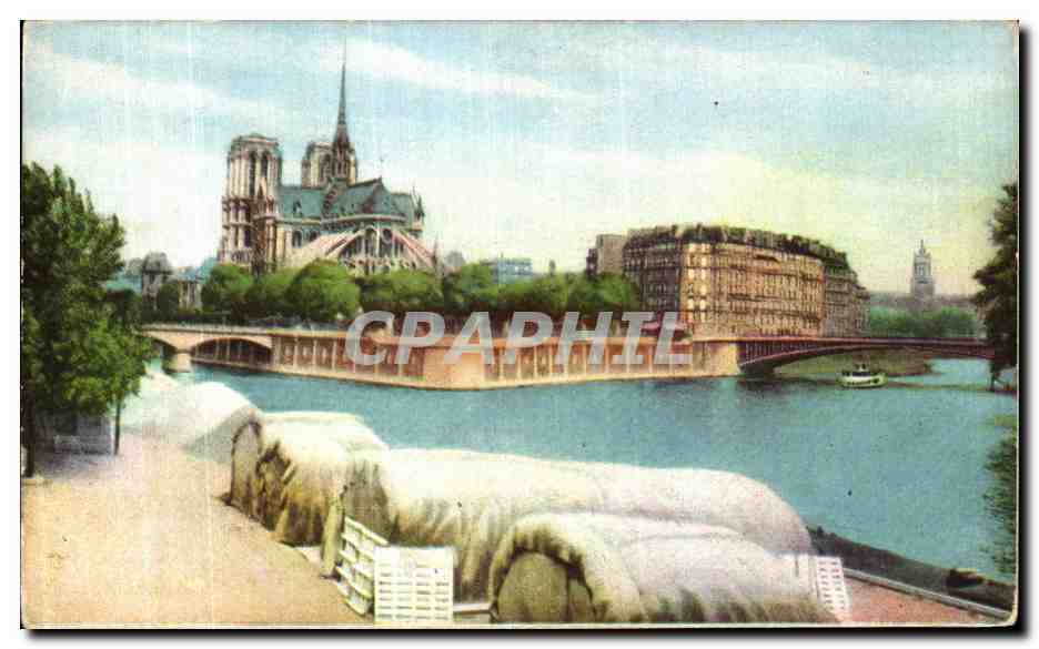 CPA Paris La Seine au Quai de la Tournelle Notre Dame