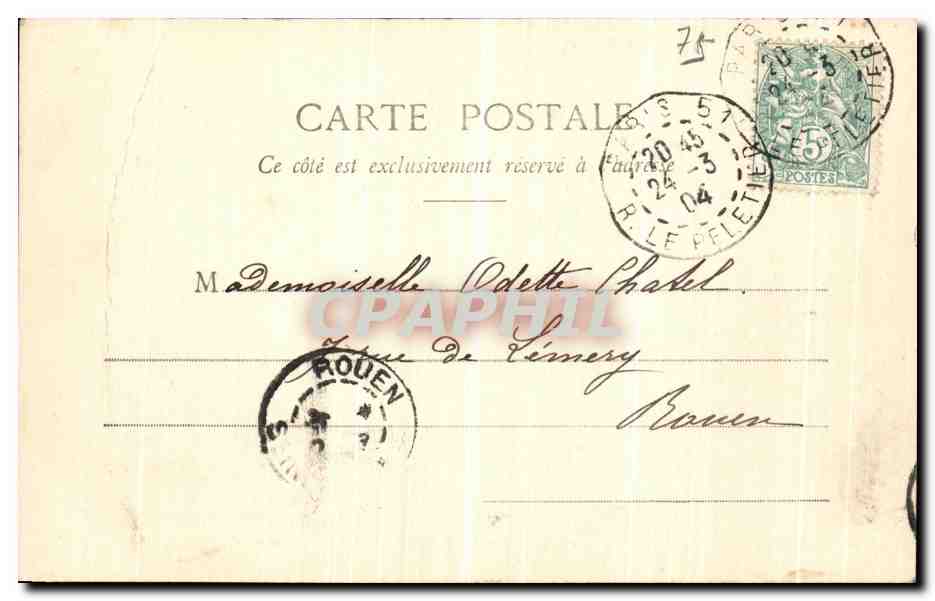 CPA Paris Bois de Boulogne Le Lac Les Cygnes et les Canards — Rückseite