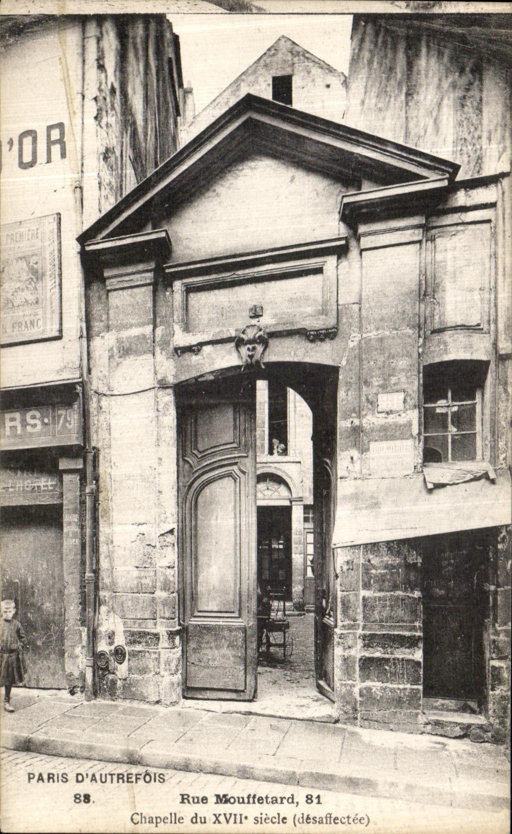 CPA Paris D Autrefois Rue Mouffetard