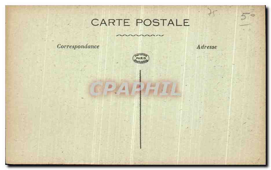 CPA Paris D Autrefois Rue Mouffetard — Rückseite