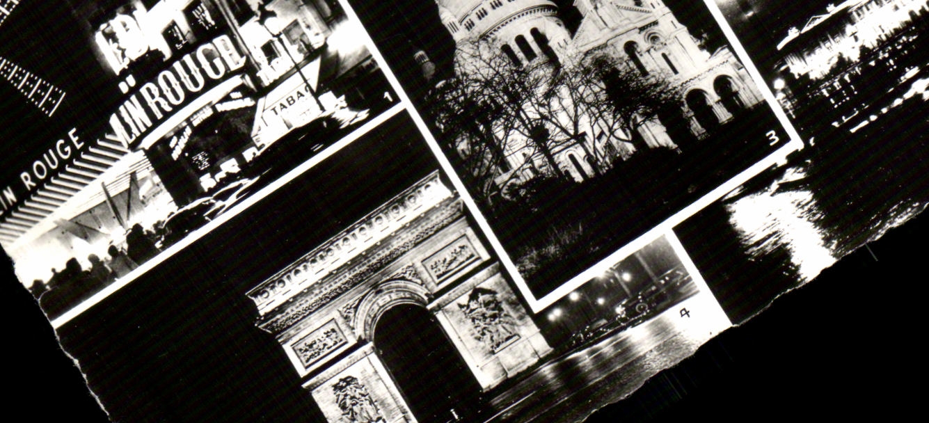 Paris la Nuit — Le Moulin Rouge, L'Opéra, Le Sacré-Cœur, L'Arc de Triomphe, La Place de la Concorde — Éditions du Globe