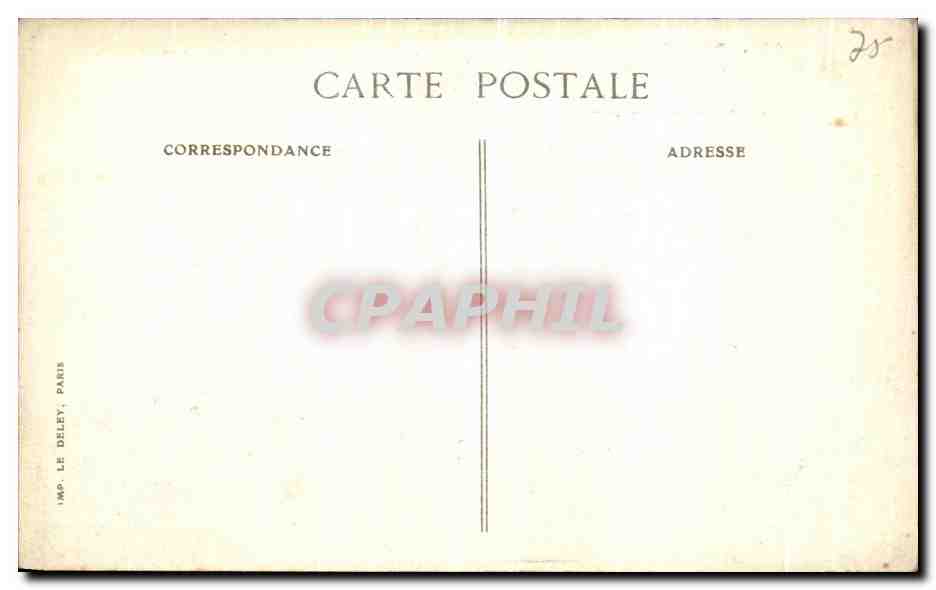 CPA Paris Arc de Triomphe du Carrousel Louvre — Rückseite