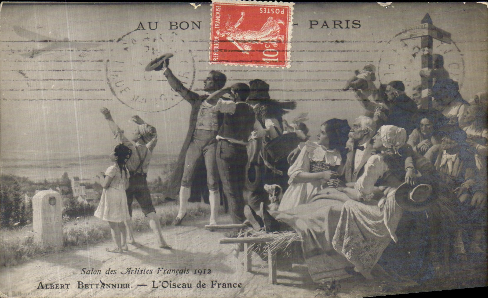 CPA Salon des Artistes Francois Albert Bettannier L Oiseau de France