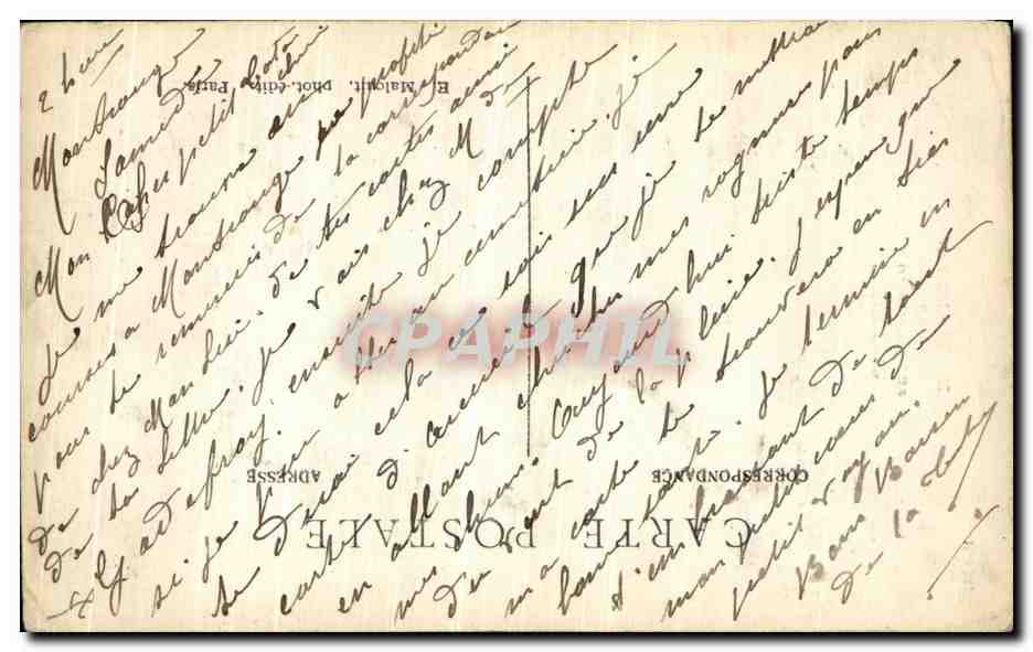 CPA Souvenir Porte Bonheur de Montrouge Trefle — Rückseite