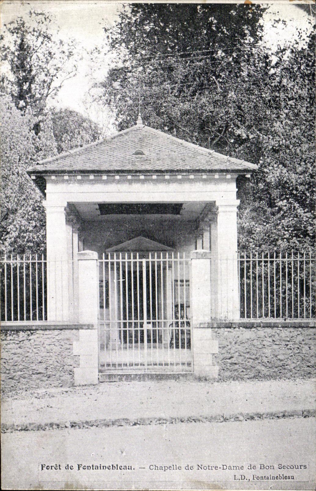 Foresta di Fontainebleau — Cappella di Notre-Dame de Bon Secours — L.D., Fontainebleau