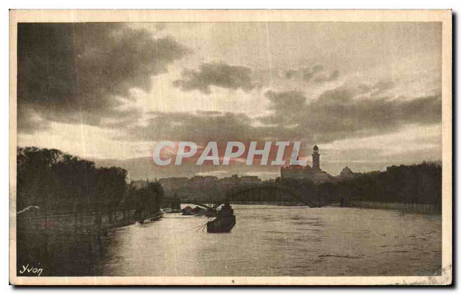 CPA La Seine et le Trocadero Paris 