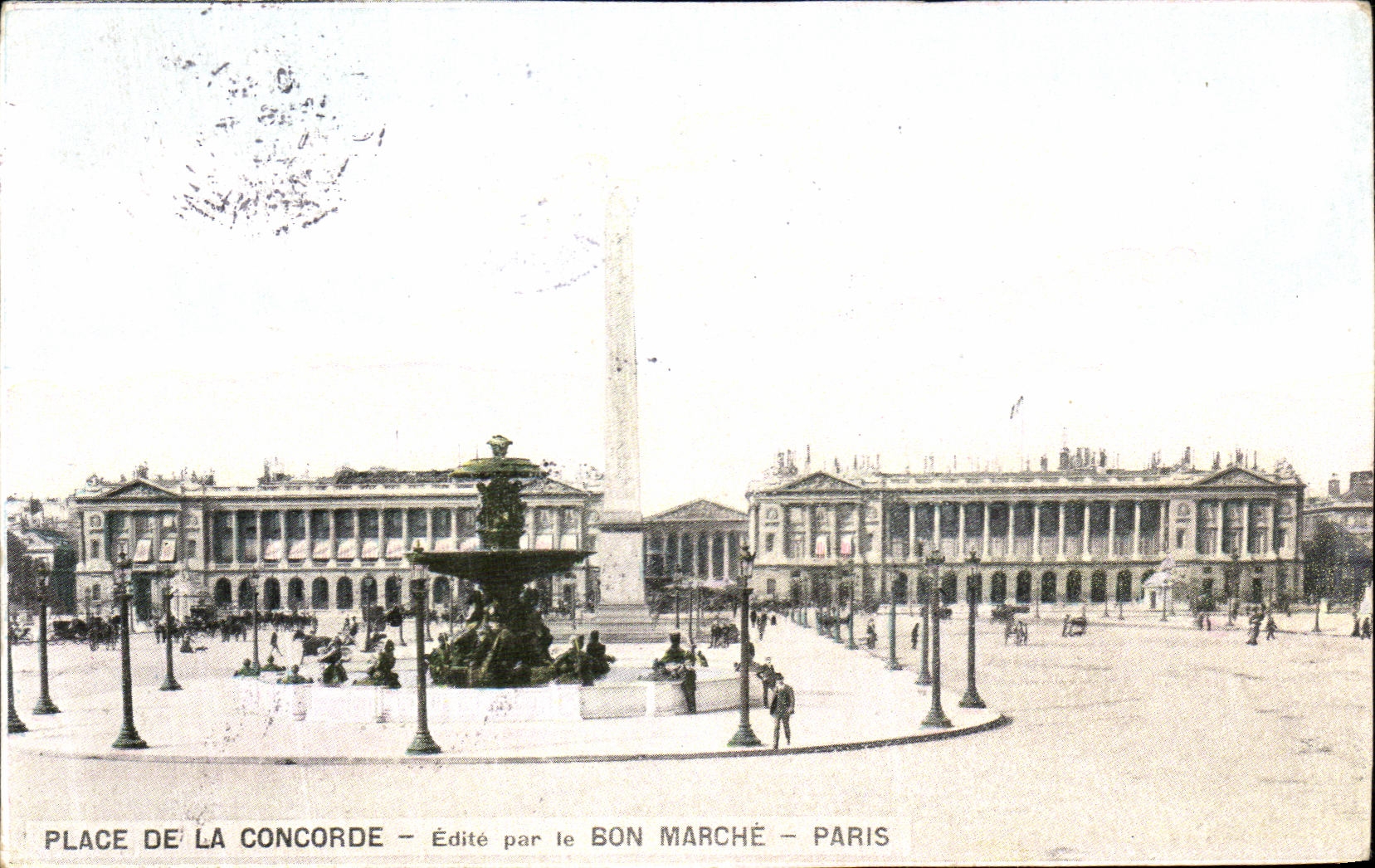 CPA Paris Place De La Concorde Bon Marche Paris