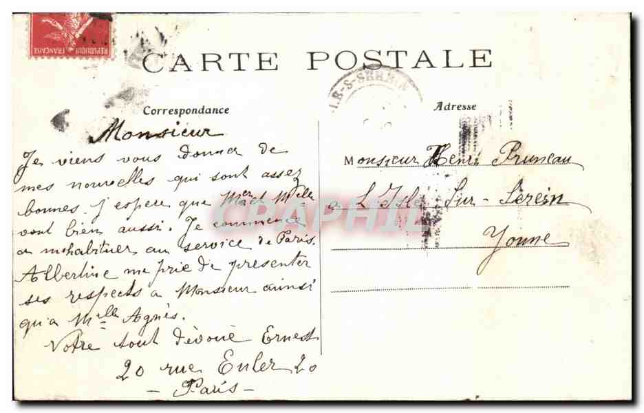 CPA Paris Notre Dame Face Interale  — Verso