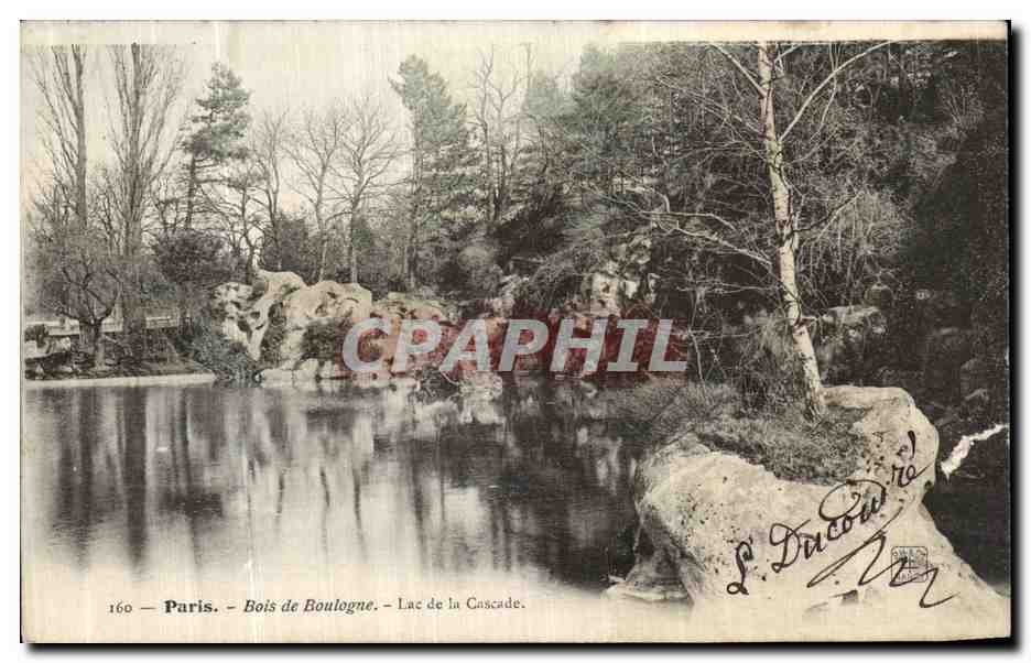 CPA Paris Bois de Boulogne Lac de la Cascade 