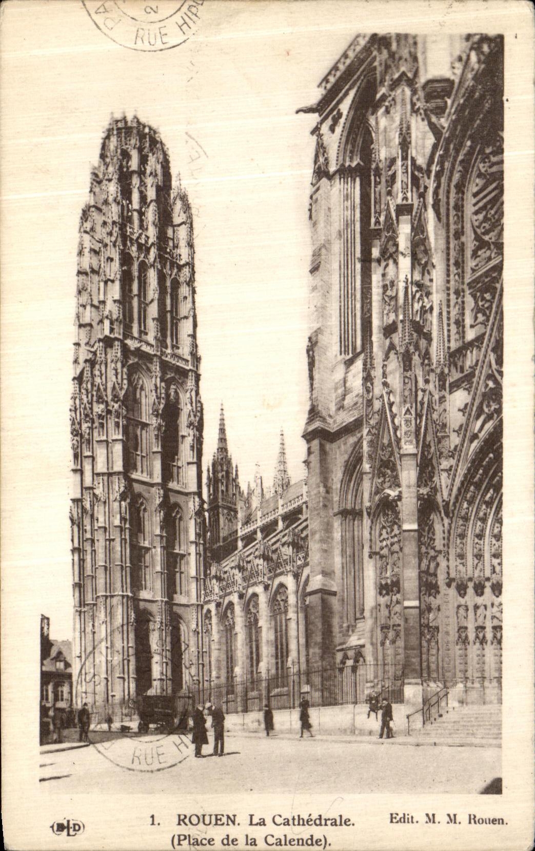 CPA Rouen La Cathedrale Place de la Calende