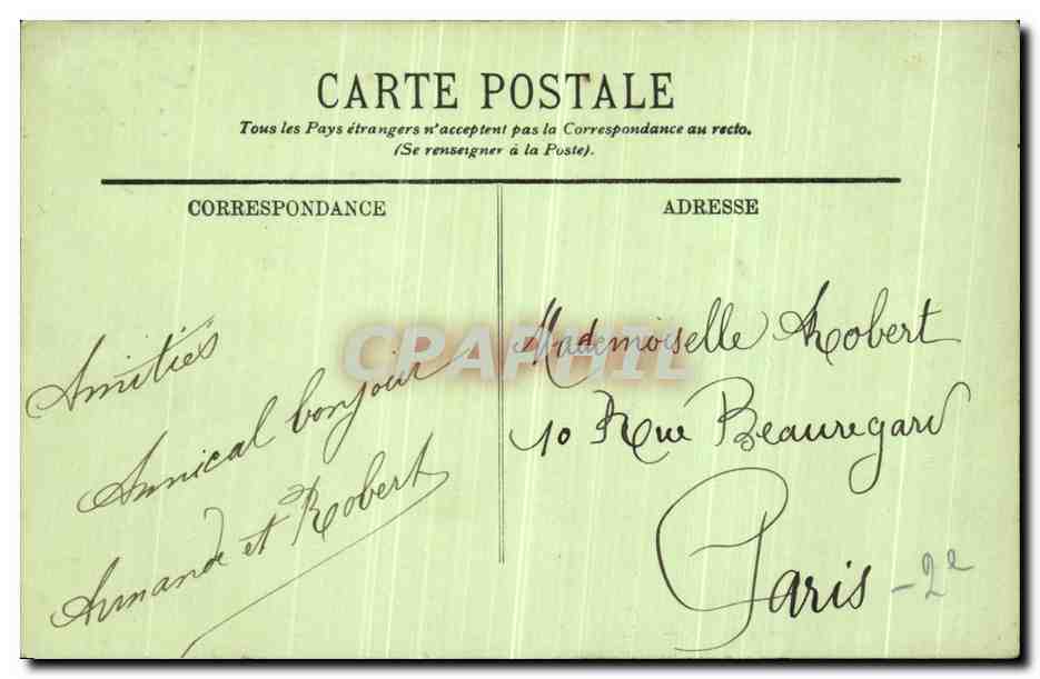 CPA Rouen La Bourse  — Verso