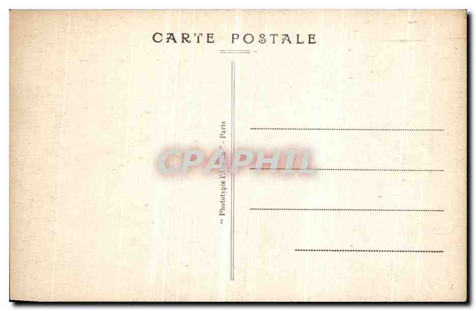CPA Abbaye de St Denis La Crypte La Ville de Paris La Charite et la Force  — Verso