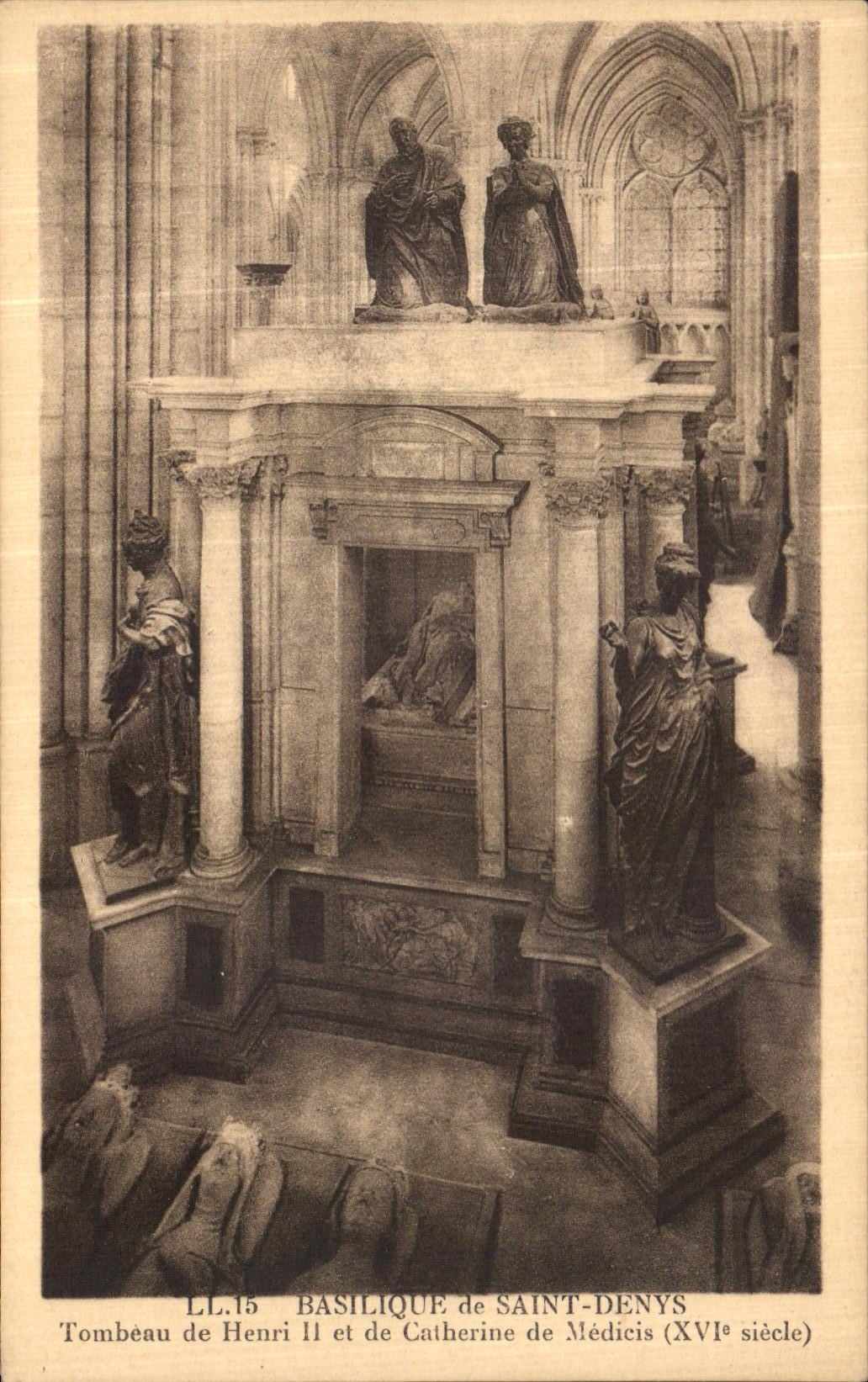 Tombeau de Henri II et Catherine de Médicis — Basilique de Saint-Denys — LL.15