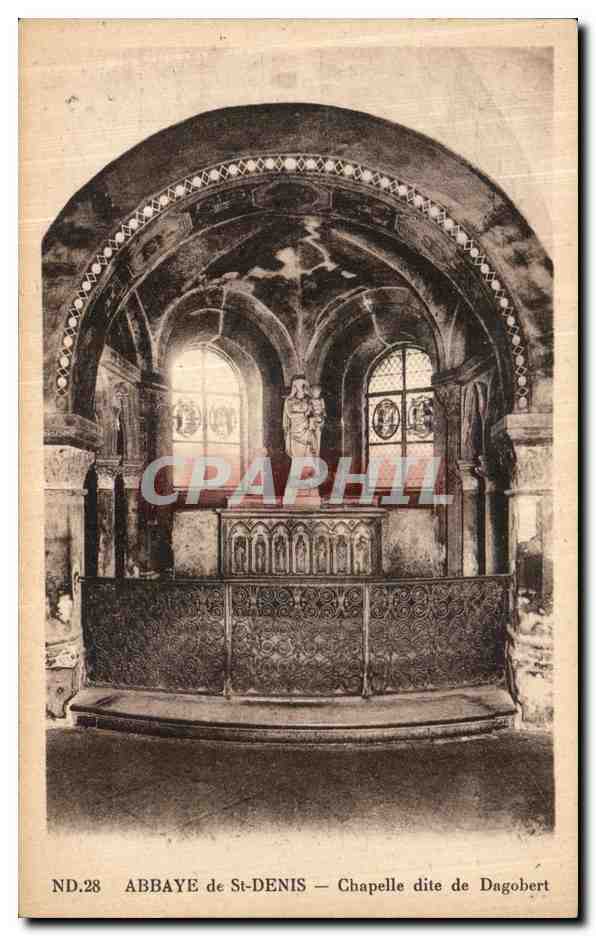 CPA Abbaye de Saint Denis Chapelle dite de Dagobert 