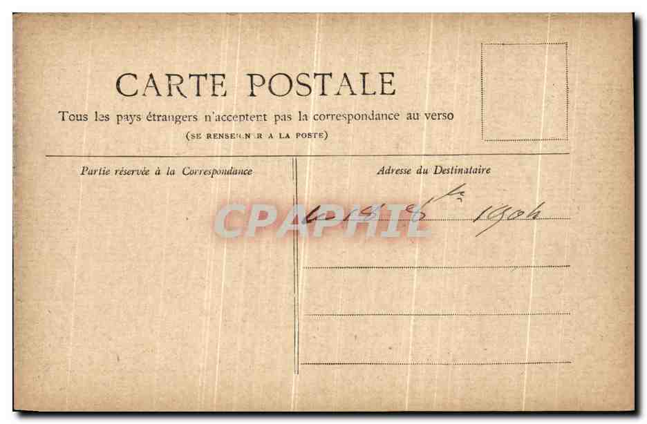 CPA Paris La Palais de Justice  — Rückseite