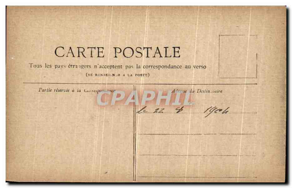 CPA Paris La Palais de la Concorde  — Rückseite