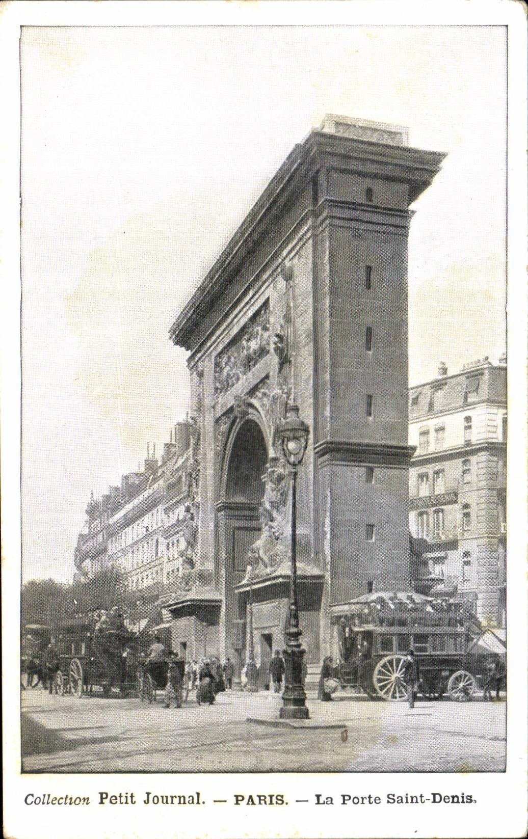 CPA Collection Petit Journal Paris La Porte Saint Denis