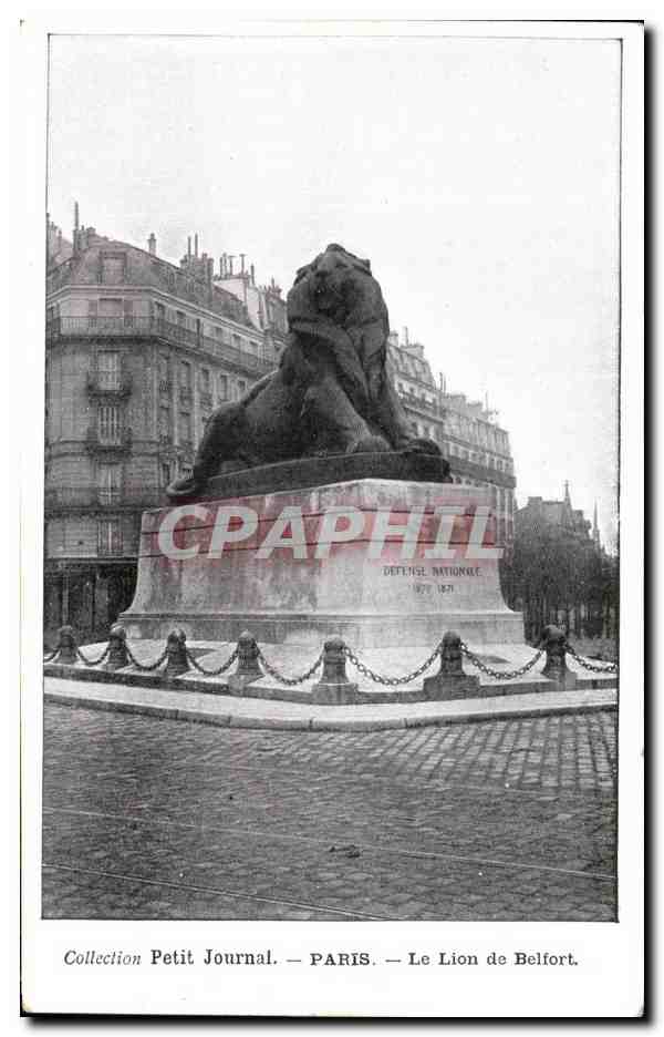 CPA Collection Petit Journal Paris Le Lion de Belfort