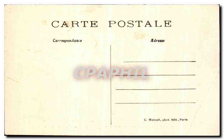CPA Paris Inondations de Janvier 1910 Place de la Concorde LE sol s affaise et l eau commence a envahir la place 27 jan — Rückseite
