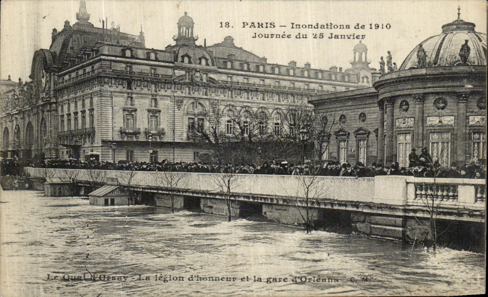 Paris — Inondations de 1910 — Journée du 25 Janvier — C. M. éditeur