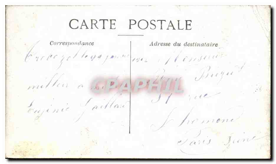 CPA Paris Inonde Le Long des Quais — Rückseite