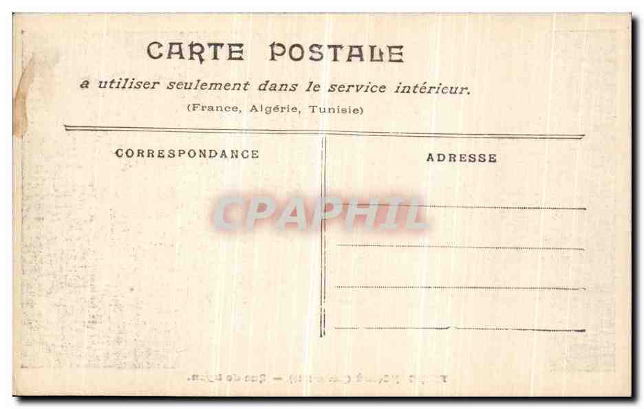 CPA Paris Inonde Rue de Lyon — Rückseite