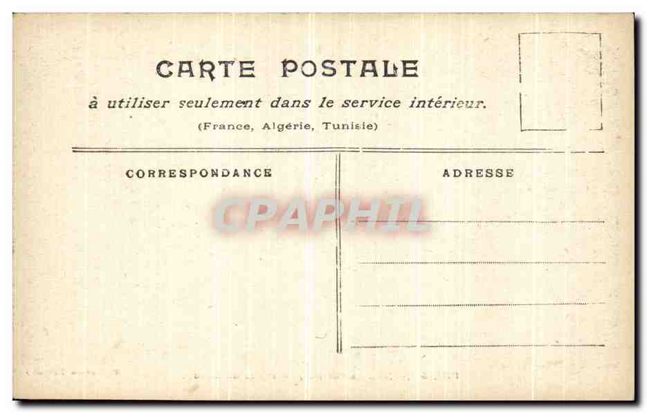 CPA Paris Inonde Porte de Bercy — Rückseite